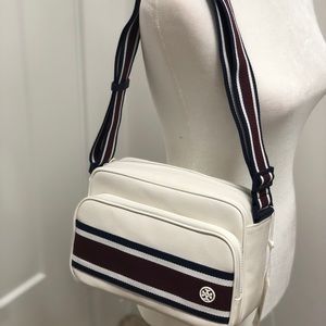 Tory Burch stripe cargo sport crossbody bag NWT